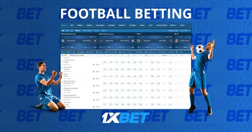 1 x bet football betting