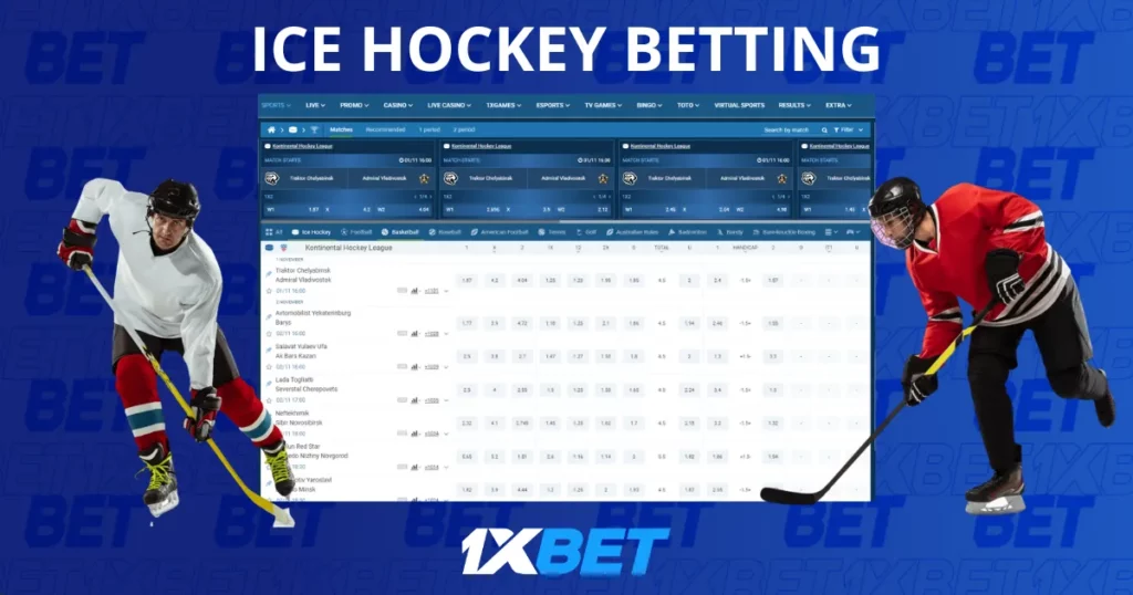 Ice Hockey Betting at 1xCinta