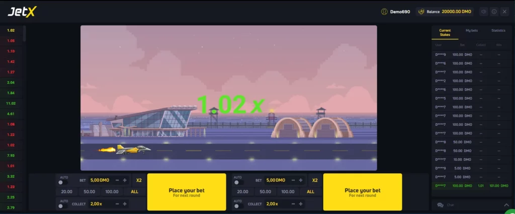 Demo Games JetX at 1XBet Cinta