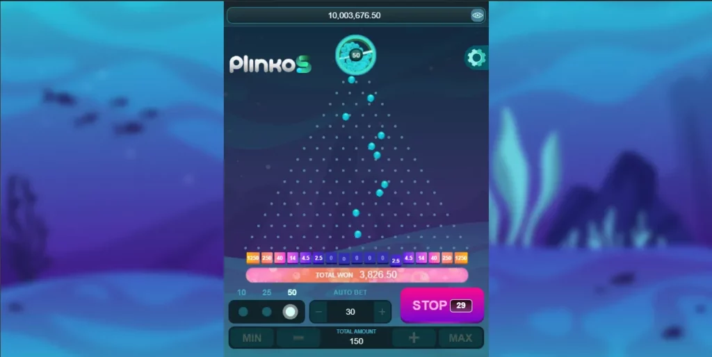 Cara bermain permainan Plinko 1xbet